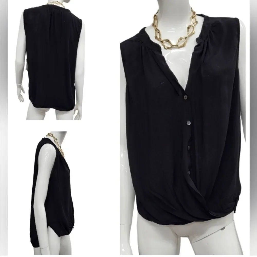 🆕 Velvet by Graham & Spencer NWT Rani Top in Black (VGS-7) - Picture 3 of 5
